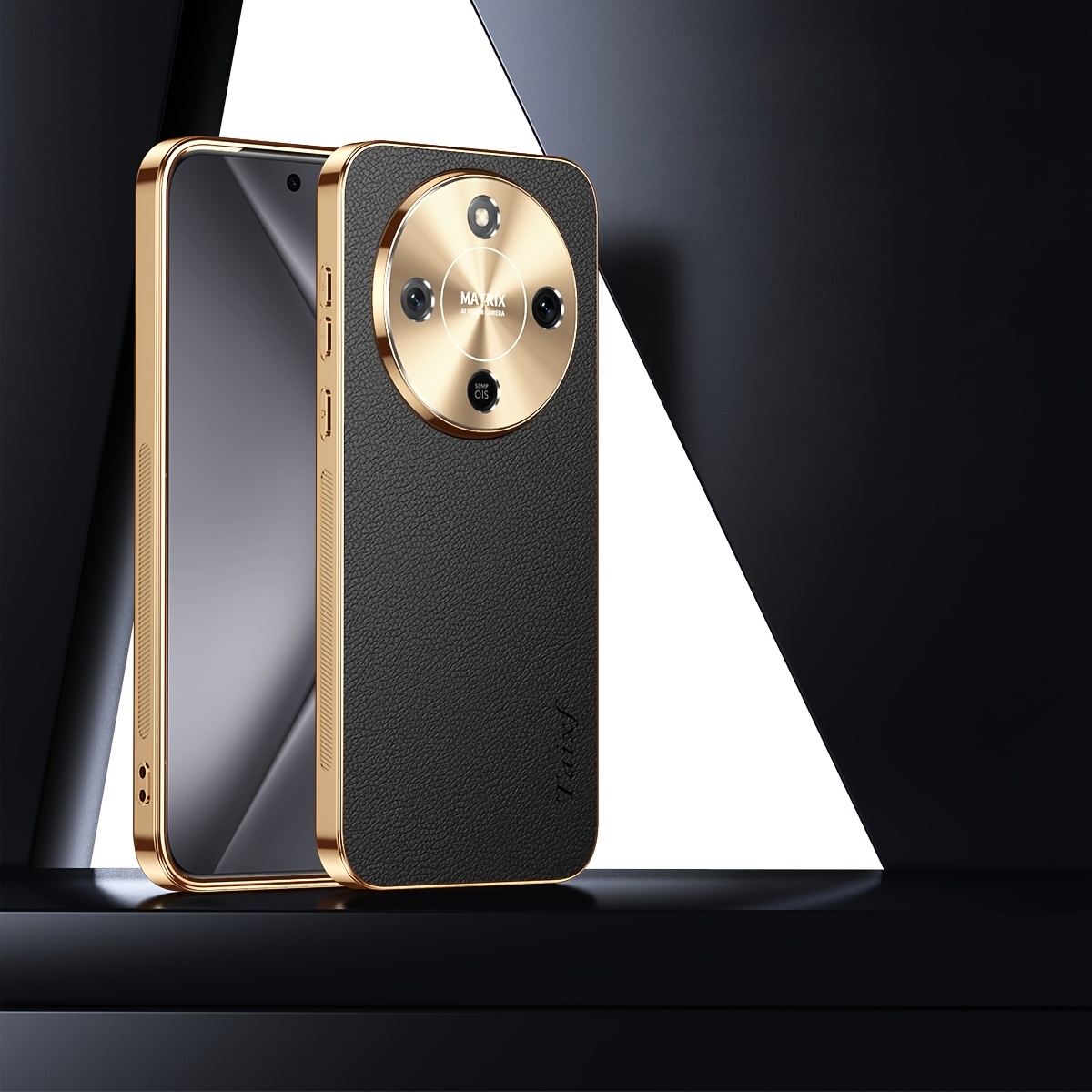 TEMU para Teléfono - Una elegante y para el Honor Magic8 Lite, con un diseño retro de cuero artificial PU. Tiene un mate que es , protección para ,