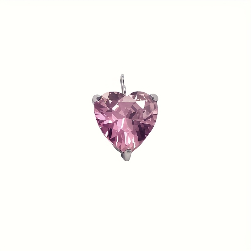 Star and Heart-Shaped Colorful Zirconia Pendant