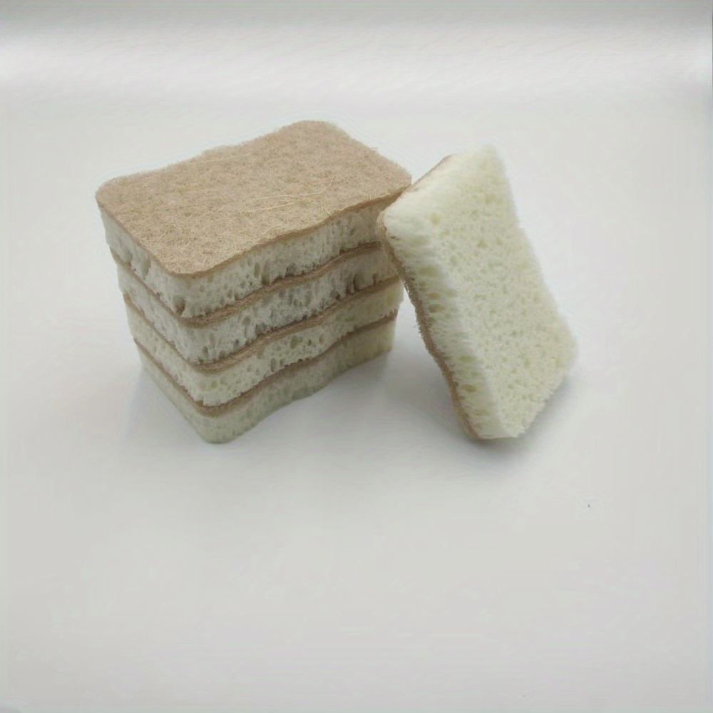 5pcs Household Cleaning Sponges, Soft And Comfortable Touch, Durable & Reusable - Kitchen Scrubbers For Dishwashing And Deodorizing