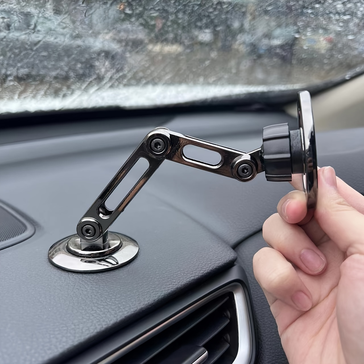 hot   mobile phone holder strong magnetic 360 rotating magnetic rotating car dashboard hanger