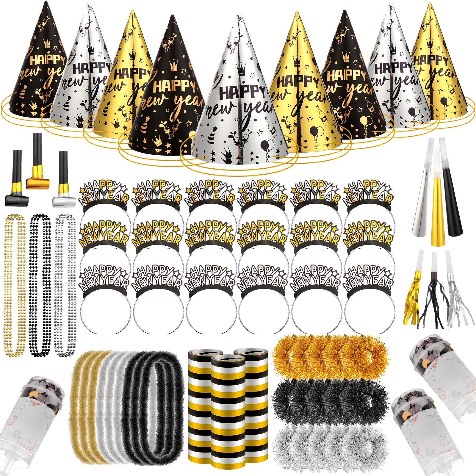 New Years Eve Party Kit 156pcs 36 Guests