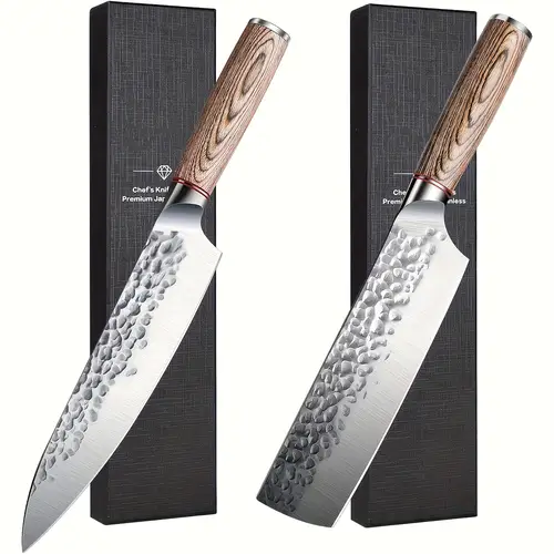japan knices knives with nakiri set high carbon steel kitchen knives for meat vegetables set wood handle with gift box