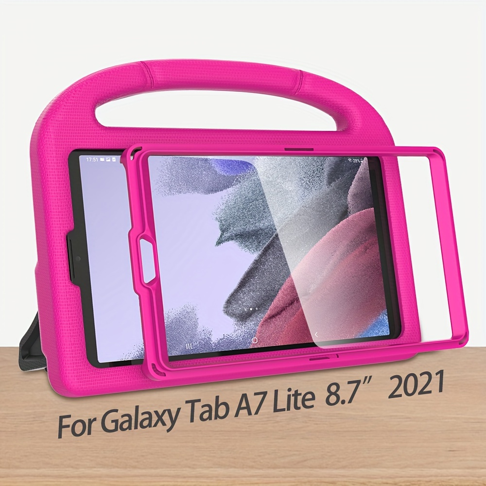 Samsung Galaxy Tab A7 Lite  22.1cmタブレット用のケース、内蔵スクリーンプロテクター、衝撃吸収軽量ハンドルスタンド保護ケース、Samsung Galaxy Tab A7  8.7インチ2021（SM-T220/T225/T227）用