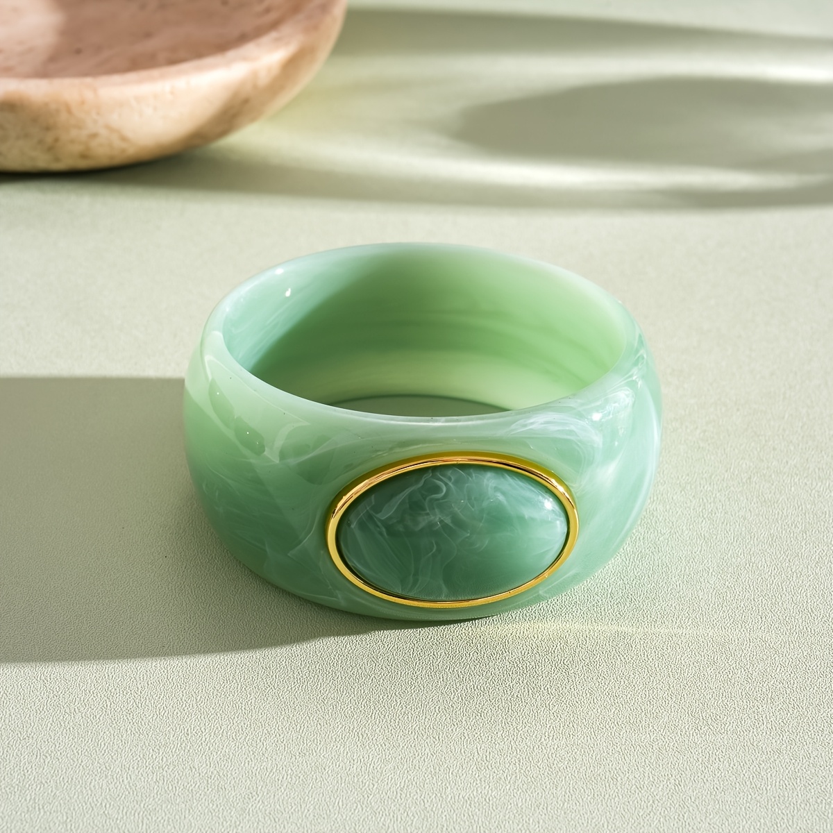 Women's Bohemian Geometric Cat-Eye Bangle, Stackable Design