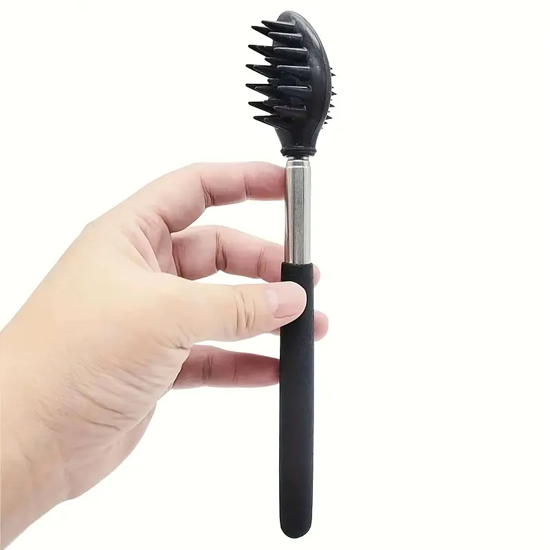 1pc extendable back scratcher silicone telescopic massager for back neck head beard relaxation scraper tool ideal valentines day gift for men women Product details 4