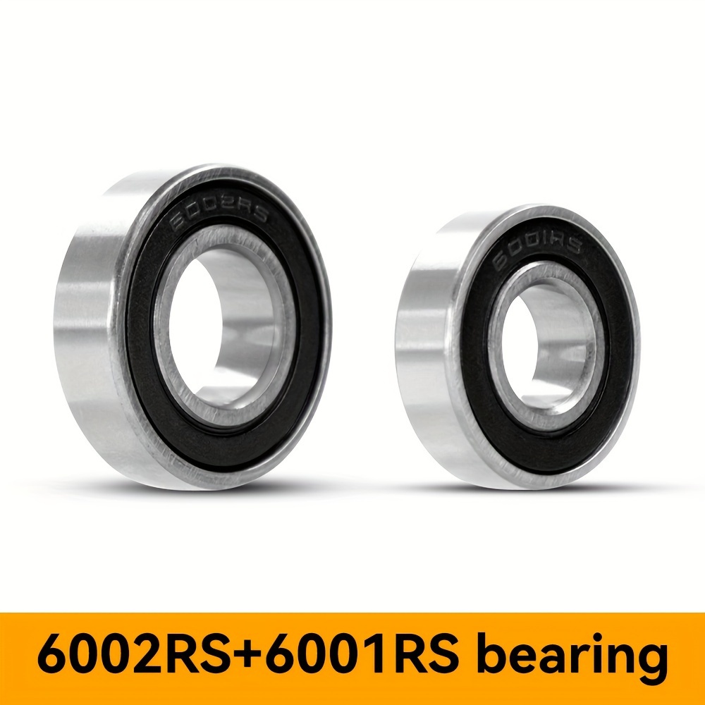 Image of Suitable For Xiaomi M365 Pro 1s Electric Scooter Motor Bearings, Rear Ball Bearings 6001rs / 6002rs, And Auxiliary Wheel Ball Bearings, Without Battery