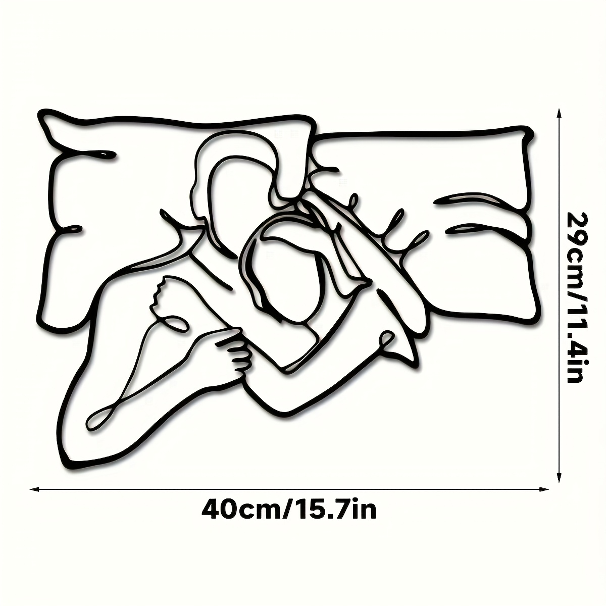 E-shop 1 einfacher Metall-Zeichen-Paar-Wanddekor-Anhänger, geeignet für Wohnzimmer, Schlafzimmer, Internet-Star-Raumdekoration, ideales
