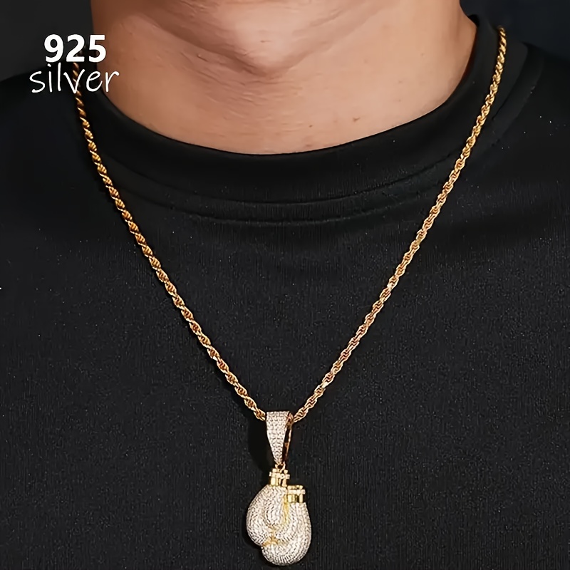 S925 Silver Moissanite Pendant Necklace for Daily Wear