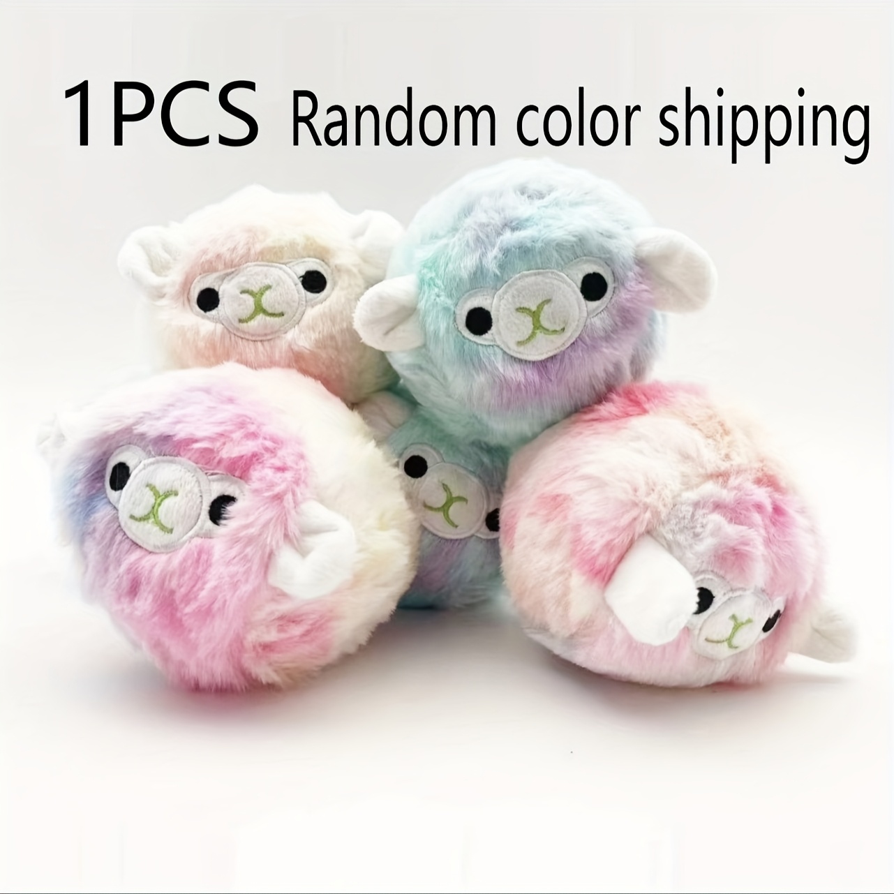 TEMU 1pc Alpaca Pet Toy For , Elastic With , Durable Hot Plastic Rubber, Interactive Playtime Fun, Random Color Shipping, Pet Playtime Toy | Animal Print Toy | Material, Dog Toy