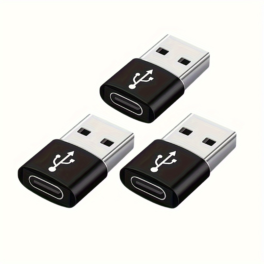 Image of Usb C Female To Usb A Male Adapter, Type C To Usb A Charger Cable Converter For Macbook, For Iphone 11 12 13 14 Pro Max, Ipad Mini 6, .