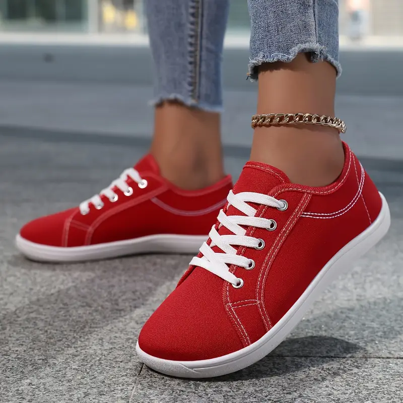 womens slip on sneakers wide fit breathable fabric round toe casual shoes with cushioned rubber sole stylish lace black white casual footwear stylish able footwear 4