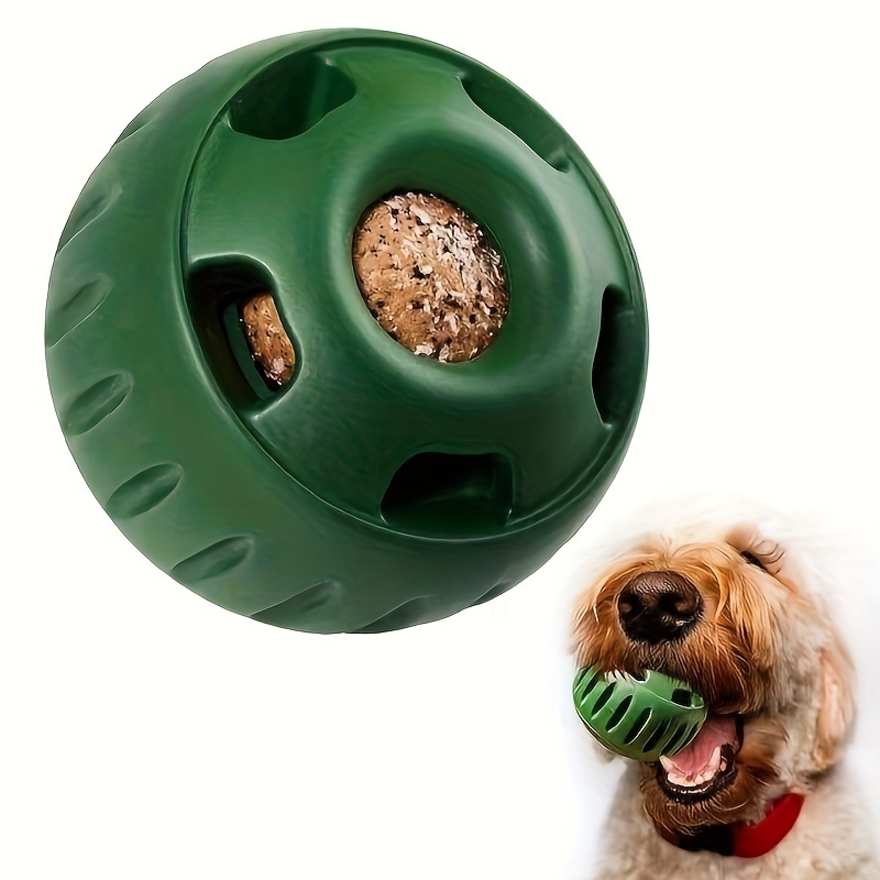 

1pc Interactive Treat-dispensing Dog Chew Toy - Durable Silicone Pet Treat Holder, All-breed Suitable, Dishwasher Safe, Easy To Clean & Refill, Natural Rubber, No Battery Required