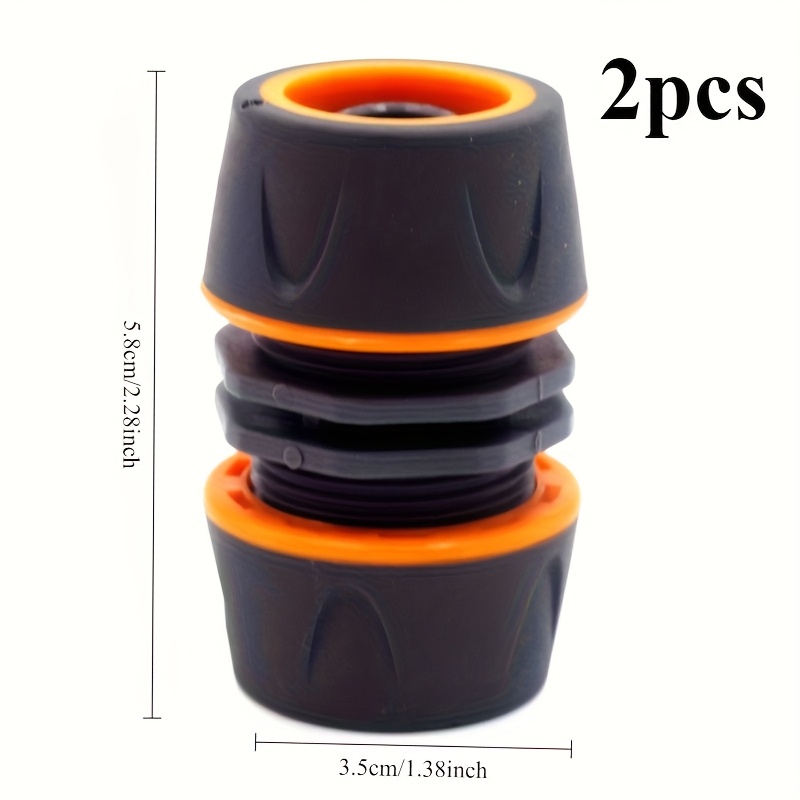 2pcs Hose Joiner Extension Connector Adapter For Garden Hose Pipe Watering Irrigation Extension Repair Connector