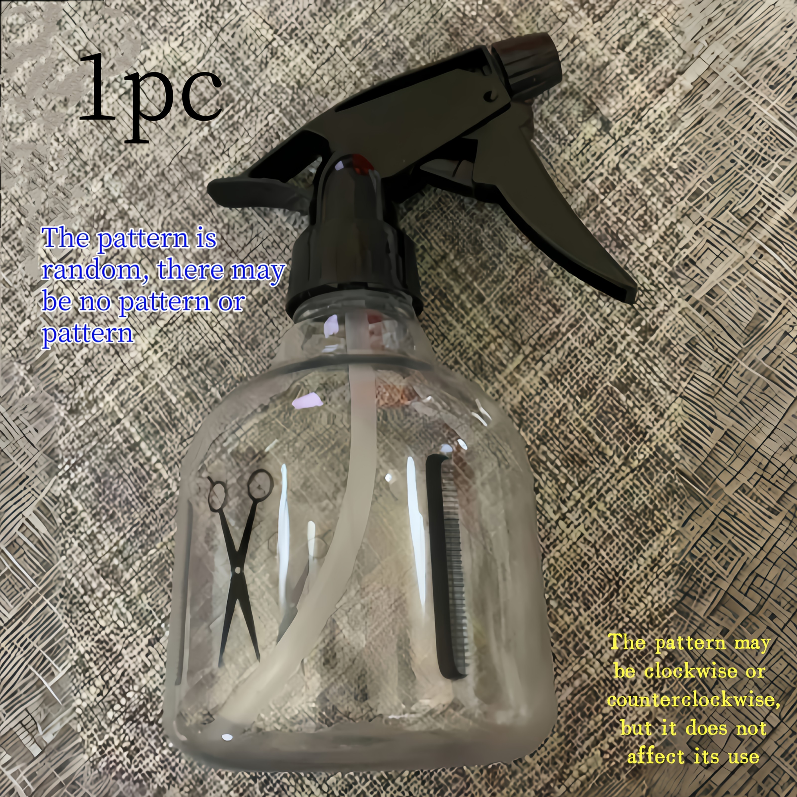 2-in-1 Garden Watering Can & Spray Bottle - Dual Mist , Transparent Plastic For Hair Care, Plant Hydration, And Outdoor Use