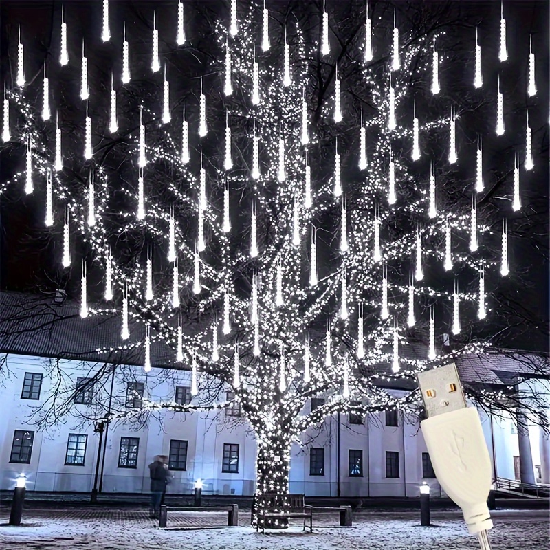 customer   usb christmas meteor shower lights outdoor garden lights 192pcs led thanksgiving christmas halloween wedding christmas tree decoration union lights details 1