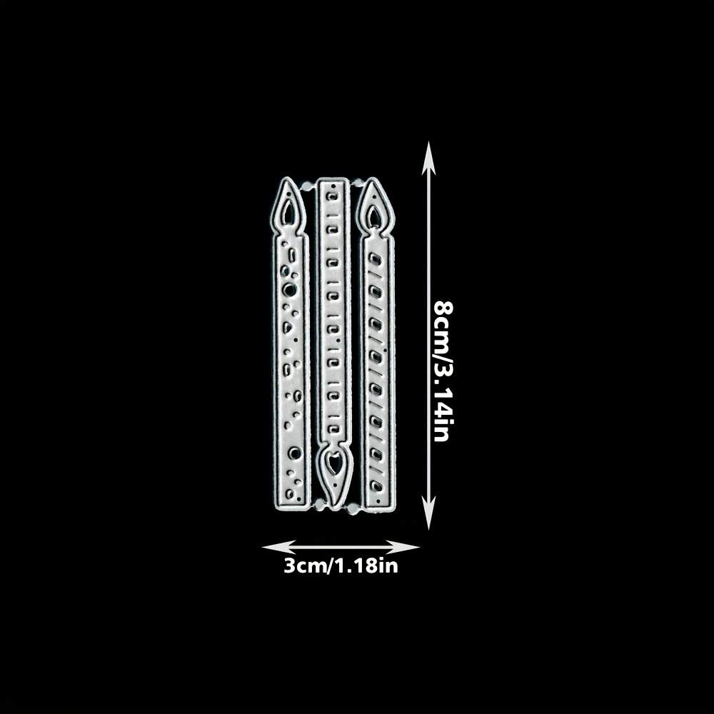 1 Birthday Candle Metal Die Cutting, Fantasy Theme Diy Embossing Template, Handmade Greeting Card Making Metal Cutting Die, Gift Card Making Tools