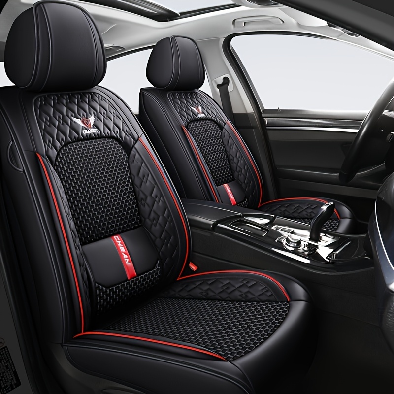  premium pu leather car seat covers breathable compatible cushions for men women fit durable stylish interior protection details 5