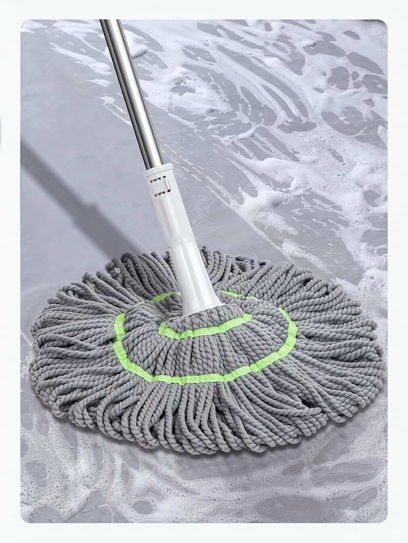 1  functional hands free mop with self wringing technology metal plastic spin mop for living room bedroom toilet kitchen and floor   details 2