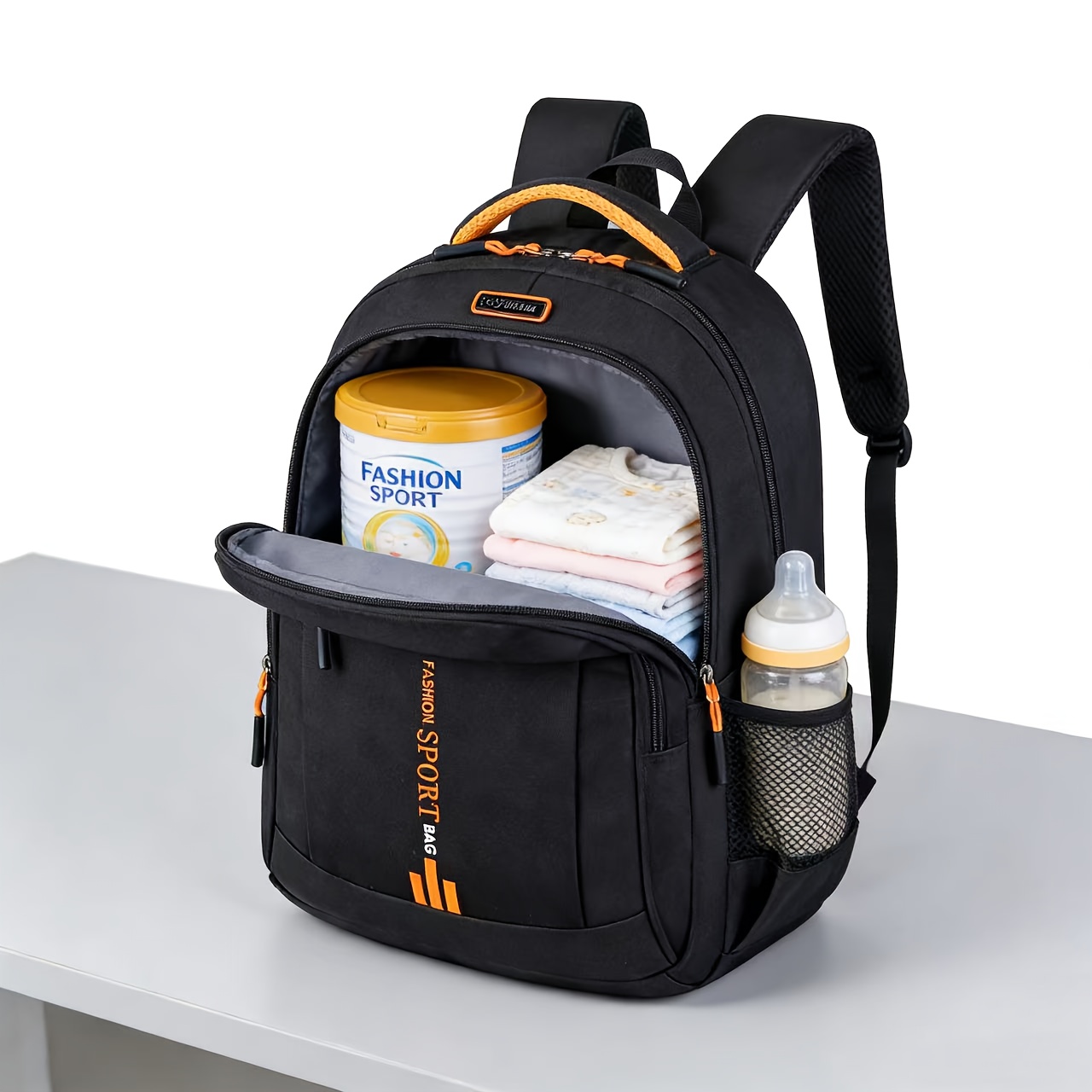 Temu – TEMU Large-capacity Multi-compartment Backpacks, Diaper Bag Backpacks, Multi-functional Bags, Mom/dad Backpack Storage Bags, And Fashionable