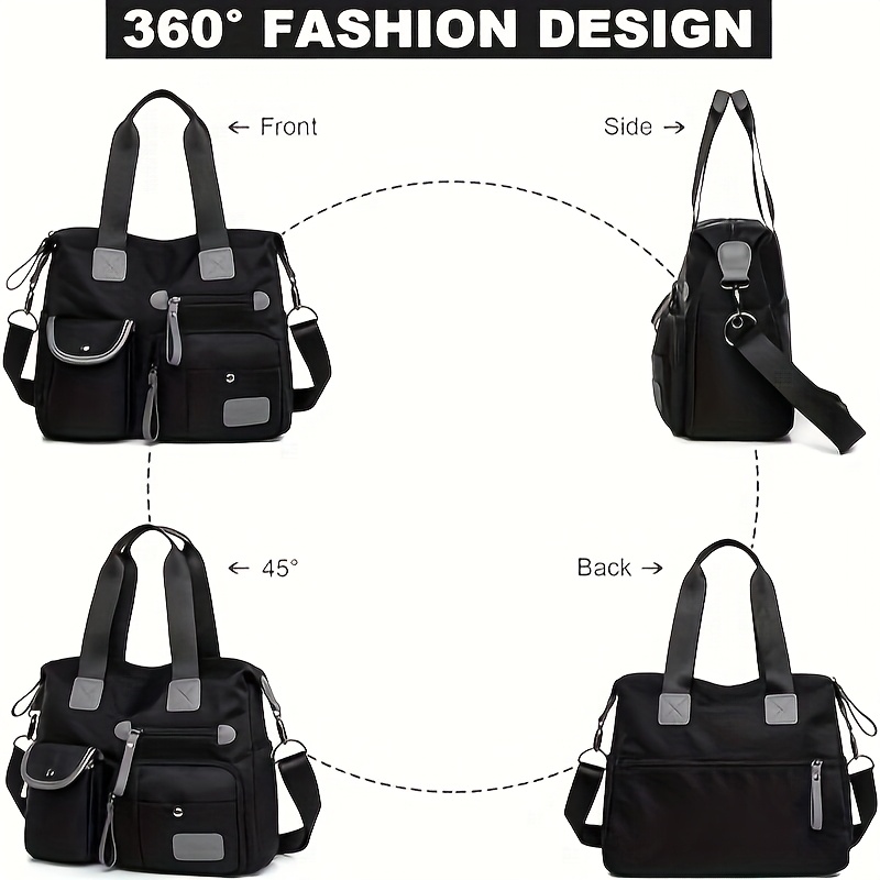 luggage, weekend travel ladies small fitness bag, purse, work bag,  travel shoulder bag bag, tote bag Women's multi-pocket shoulder bag  crossbody