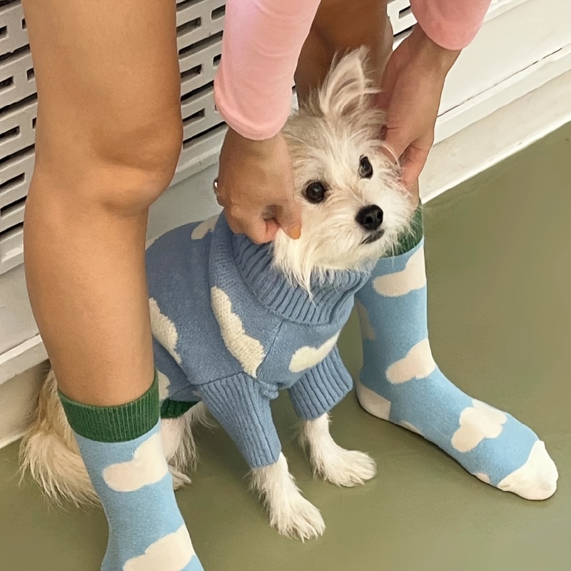Dog Clothes Sueter De Perro Con Un Calcetin Suéter De Punto Con