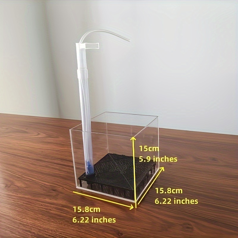 Clear Transparent Acrylic Shrimp Fish Tank Filter System Box - Temu