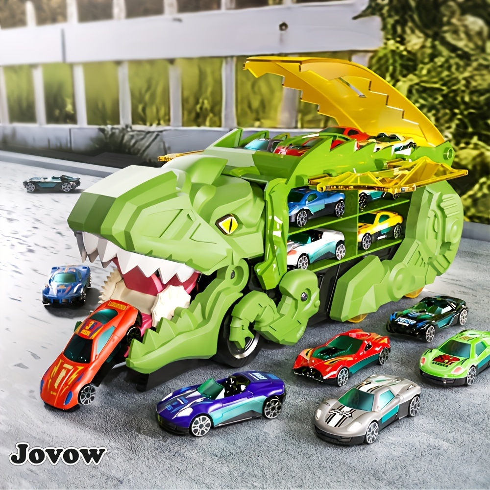 

Dinosaur Swallowing Car, Simulation Tyrannosaurus Rex Toy Car, Educational Inertia Toy, Send 8 Small Cars, Small Car Style And Color Random, Birthday Gift, Christmas Gift, Halloween Gift