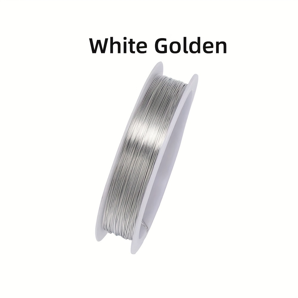 1 Roll 0.2/0.3/0.4/0.5/0.6/0.7/0.8/1mm Sturdy Copper Wire Beading Wire for Bracelet Necklace DIY Jewelry Making Accessories