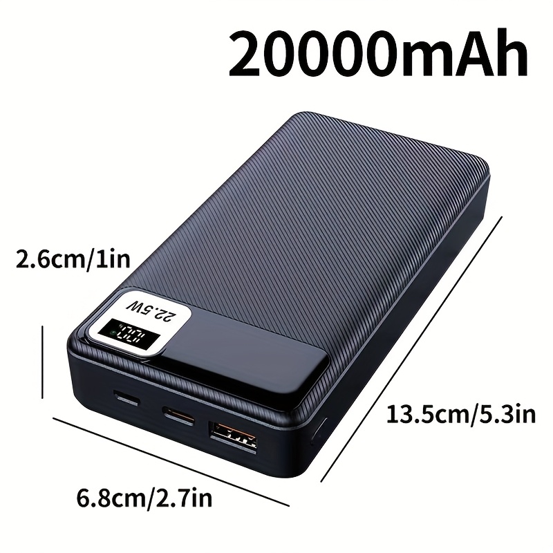 Image of 10000/20000mah Portable Power Bank, Mobile Phone Battery Pack 22.5w/pd20w Fast Charger, Suitable For Iphone/ Electronic Devices, Outdoor Emergency Backup Battery Pack, Holiday Gifts
