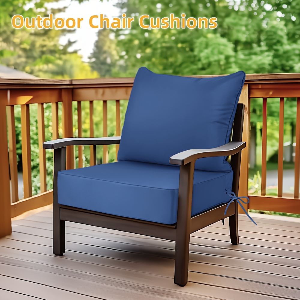 Furniture Duraseason Black Cabana Stripe Deep Seat Cushion