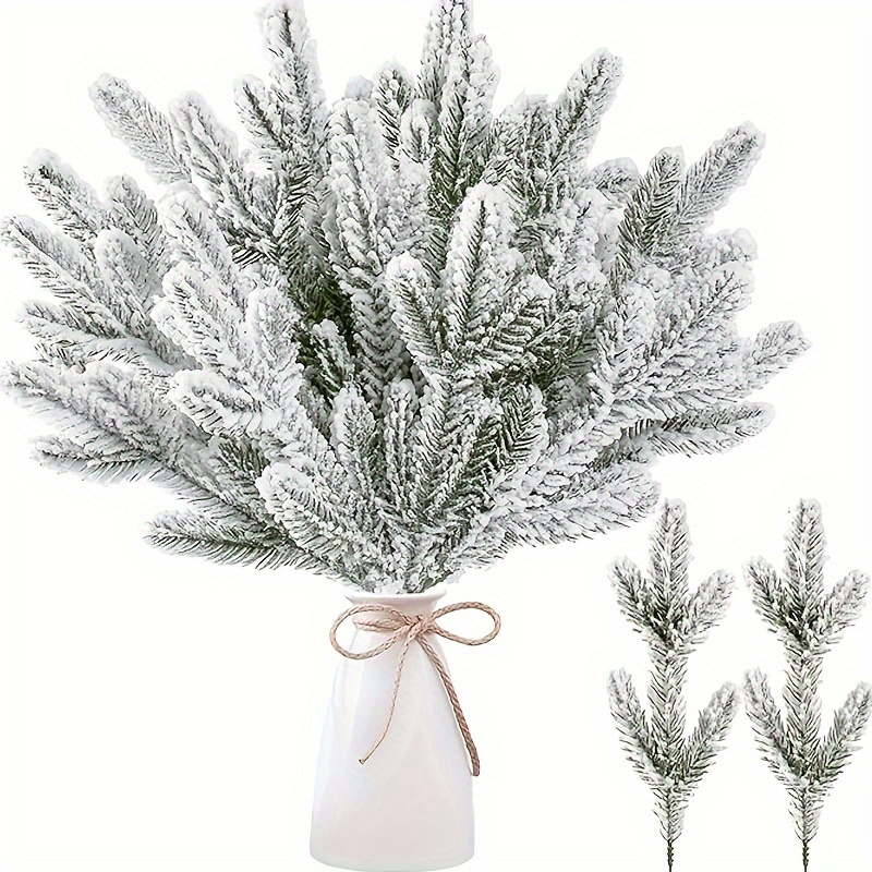 5 Stk. Mattierte Knstliche Tannenzweige, 26cm - Ideal fr Vasen,  DIY-Bastelarbeiten, Krnze & Weihnachtsdekoration | Vielseitige Knstliche  Grnflchen fr Feiertags-Mittelstcke, Hochzeiten, Partys ...
