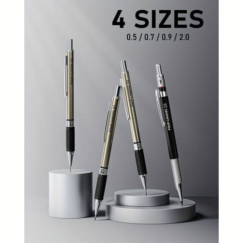 four candies 45pcs school supplies with pen case 6 black ink gel pens 6 art mechanical pencils set 12 highlighters stationery college essentials black