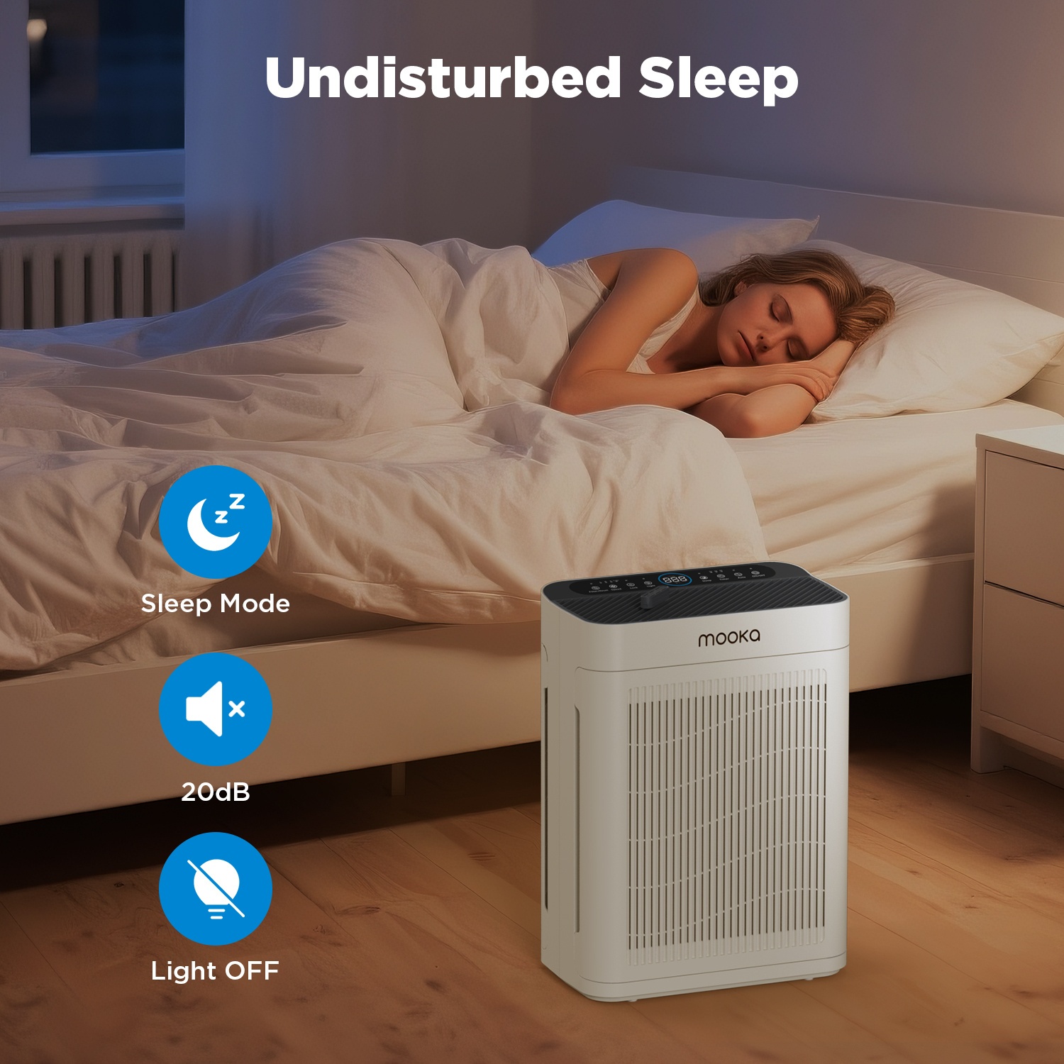 MOOKA Air Purifiers for Home Large Room Covers Up to 3000 Sq.ft,... product image 10