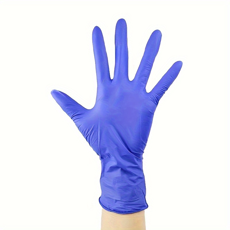   pack nitrile disposable gloves by brand name pvc waterproof     for kitchen cleaning   pet care latex free powder free touchscreen compatible details 4