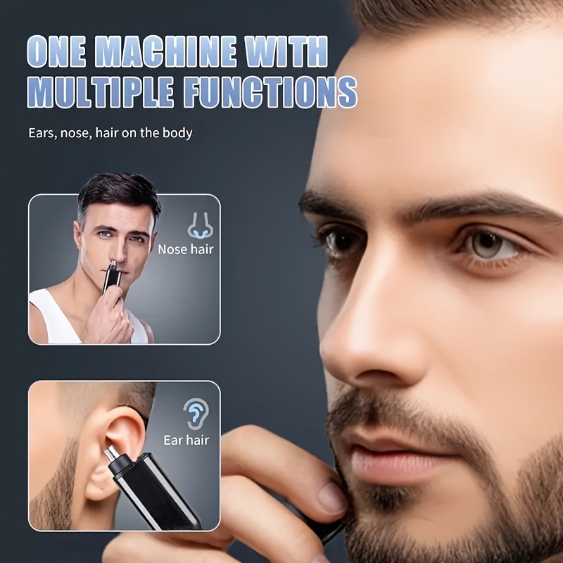 rechargeable ear and nose hair trimmer electric unisex usb electric no eyebrow facial hair removal nose trimmer portable   suitable for birthday gifts Product details 4