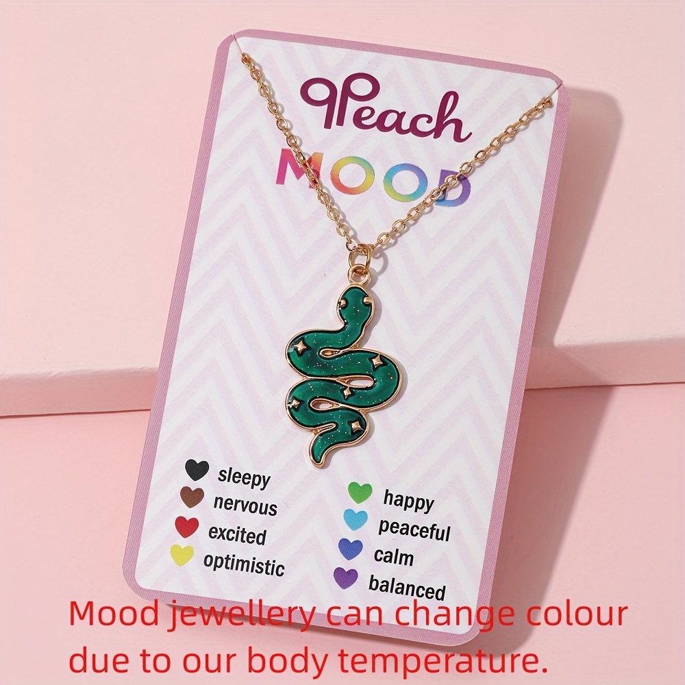 1pc mood color changing s necklace adjustable Temu