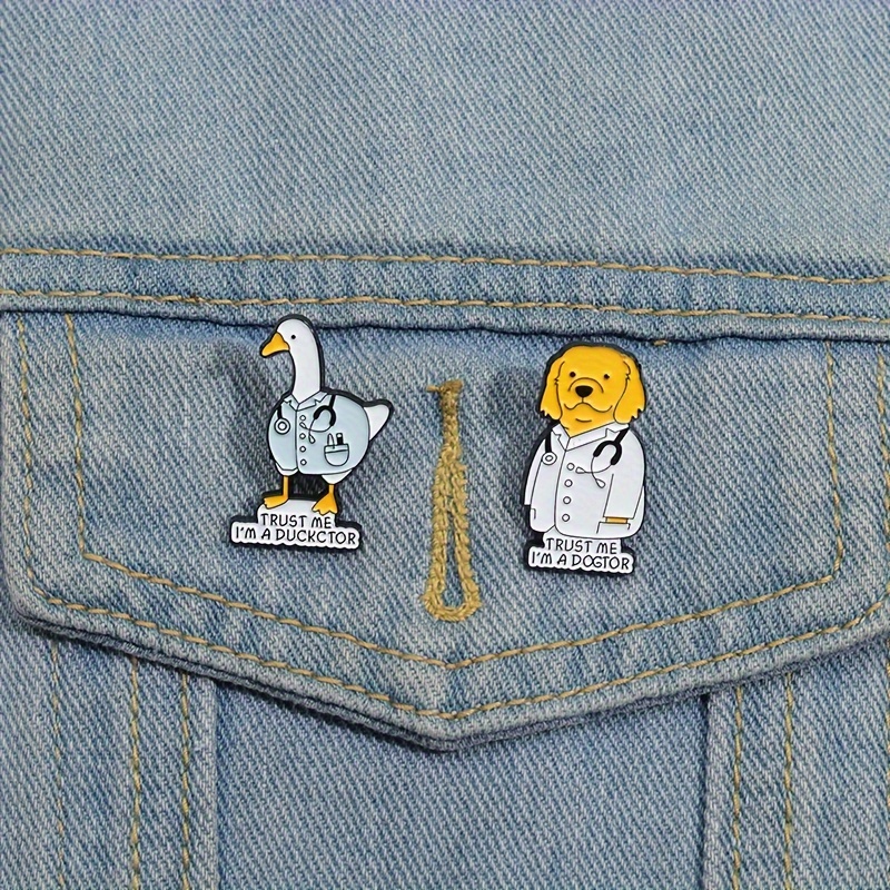 

1pc/2pcs Cute Brooch Cartoon Element Suitable For Men And Women Lovely Backpack, Jeans, Hat, Jacket Pin Funny Stuff