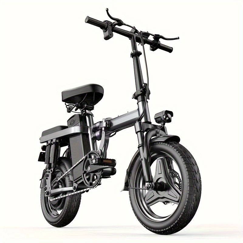 

35miles Long-range Folding Electric Bike For Adults - 500w Brushless Motor, 25km/h Speed, 48v 15ah Removable Battery, Smart Lcd Display, Brake, Lightweight Aluminum Wheels, Classic Design