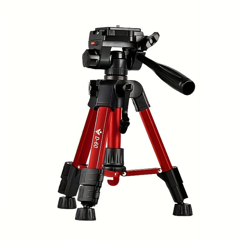 TEMU Professional Photography Camera Stand 360° Rotating Stand Mobile Phone Stand Video Live Broadcast Desktop Tripod Slr Camera Photography + Storage Bag + Mobile Phone Clip