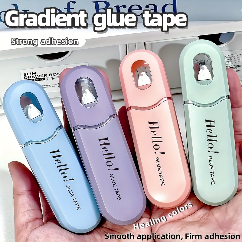 E-shop 4er-Pack Doppelseitiges Klebeband-Rolle - Große Kapazität, Hohe Viskosität, Einfach zu Kleben und Abzureißen, Geeignet für Sticker, und