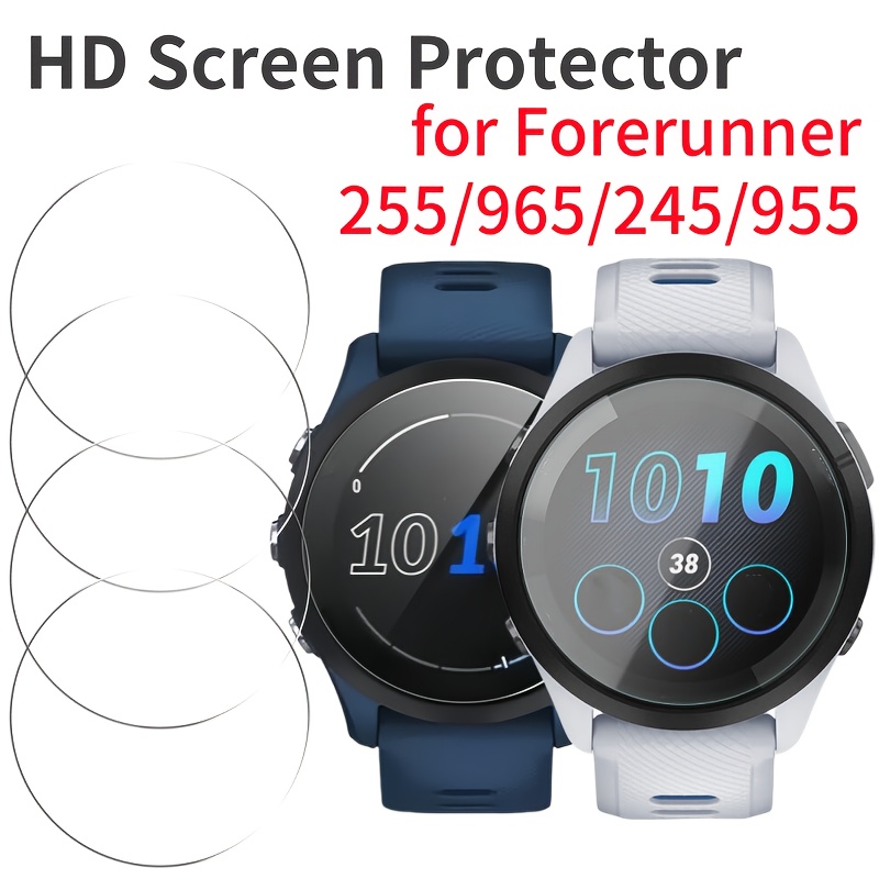 TEMU 4pcs 255/965/245/955 Hd Screen Protectors - 9h Tempered Glass, Ultra-thin, Scratch-resistant, For Garmin Fitness Trackers, Fitness Accessories |