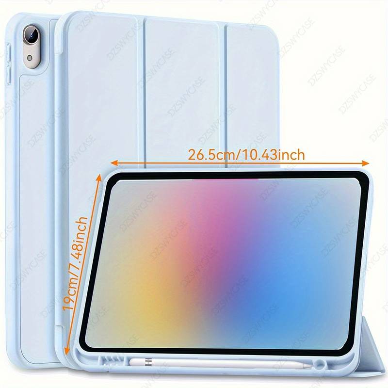 Housse Ultra Fine IPad 11" 2025 / IPad 10 10,9" - Cuir PU, Support Réglable, Slot Pour Stylet - Protection Complète Sans Bulk