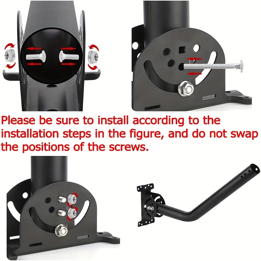 Support mural compatible Starlink Gen 3 - support Starlink V3 - support mural long - compatible support pour poteau - tuyau ajustable étanche pour toit