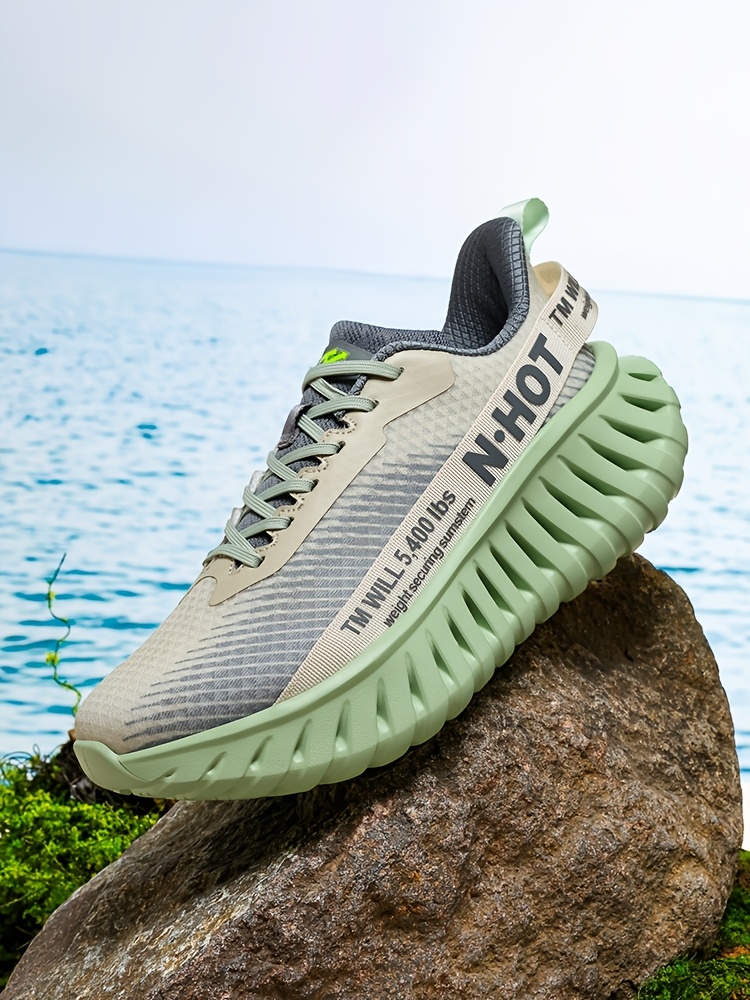 Sneakers, Men's Outdoor Trail Running Shoes, Breathable, Shock Absorption, Lightweight, Soft Sole, Training Mesh, Casual Fashion