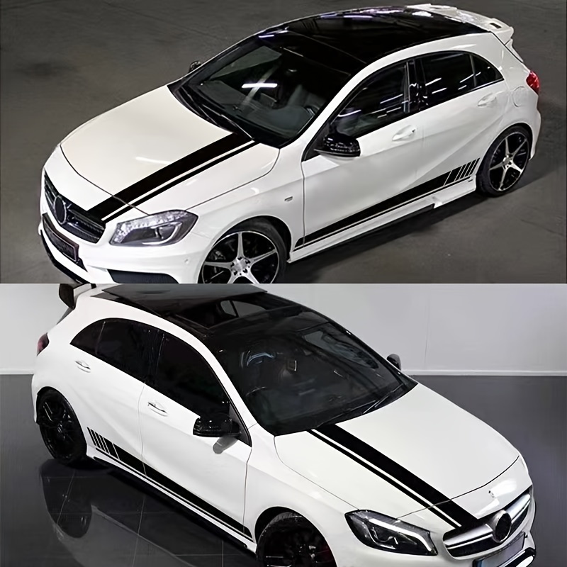 

3pcs Decal Set For Car & - Striped , -on, Accessories For A