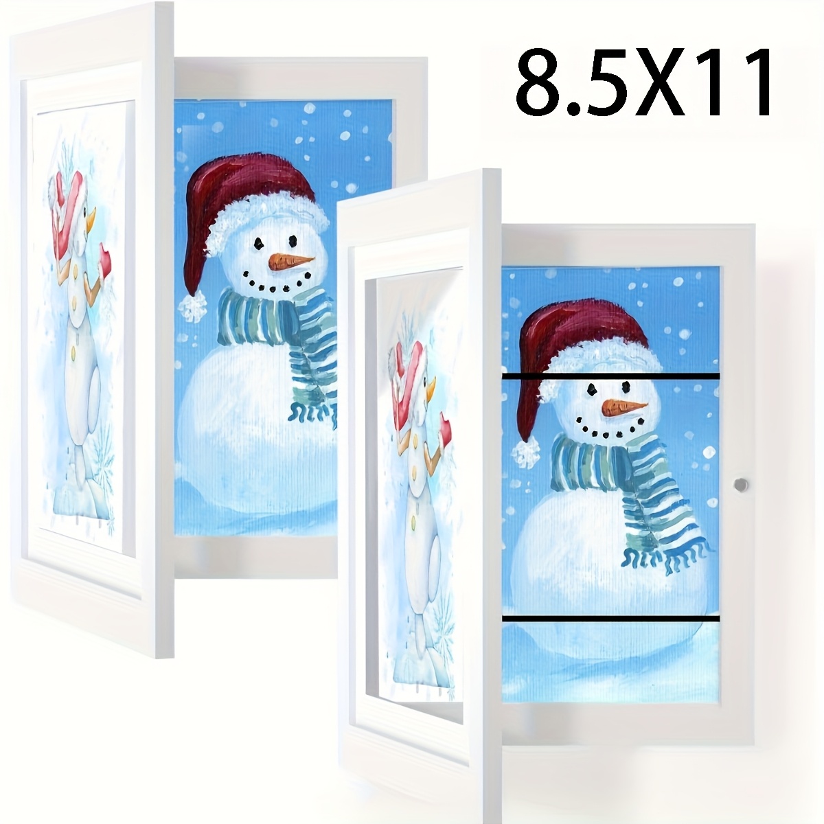 TEMU 2/4 Pack Kids Artwork Frames , 8.5x11in Kids Art Frames Front Opening, Children Art Projects Kids Art Frames Picture Frames For Kids Drawing,