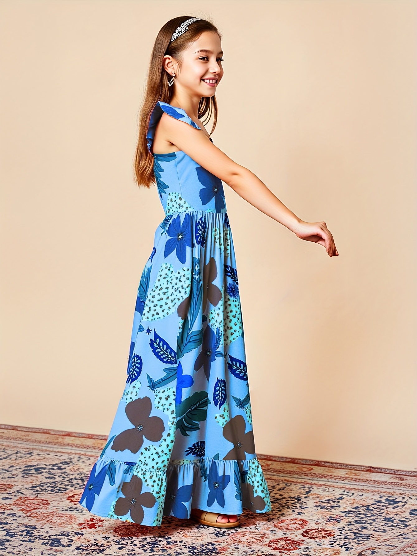 bridesmaid dresses atlanta ga Plus Size Boho Print Maxi Dress Kids Sleeveless | You + All | Shop Online