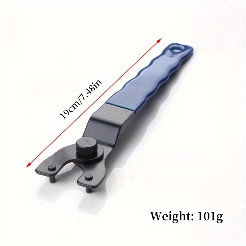 TEMU 1pc Adjustable Angle Wrench For Angle Grinders, High Carbon Steel - Ideal For Polishing & Grinding Machines