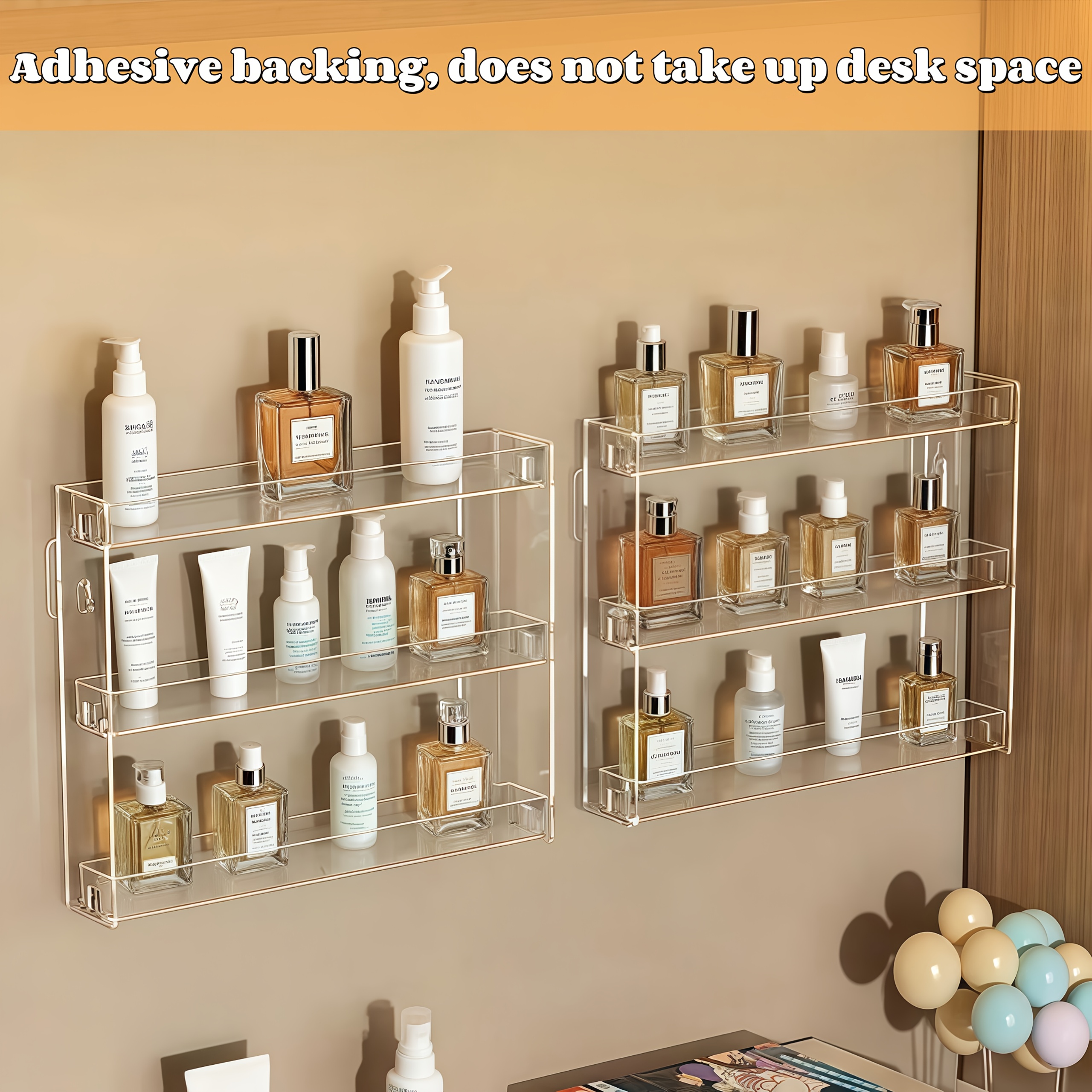 heavy duty 3 tier wall shelf no drill installation - Temu