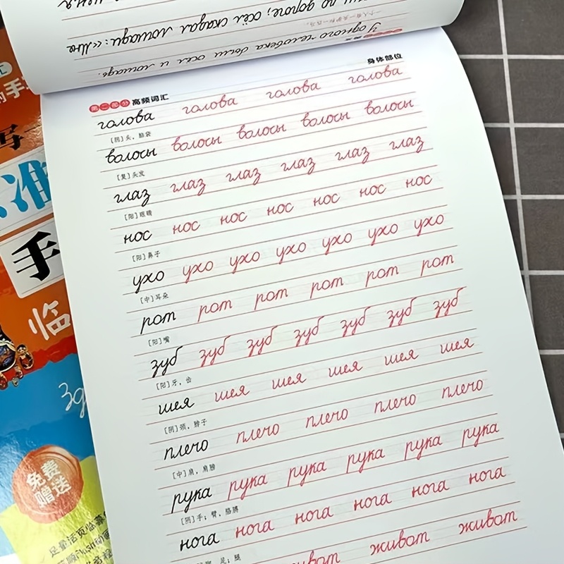 Russian Handwriting Practice Book With Copywork Sheets - Step--step Cursive Script Learning For Beginners, Language Students & Teachers - Russian Language Calligraphy Workbook